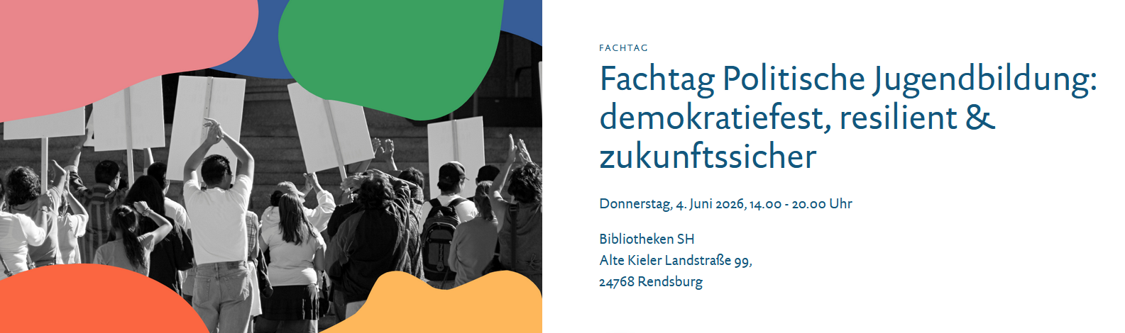 Fachtag Politische Jugendbildung: demokratiefest, resilient & zukunftssicher