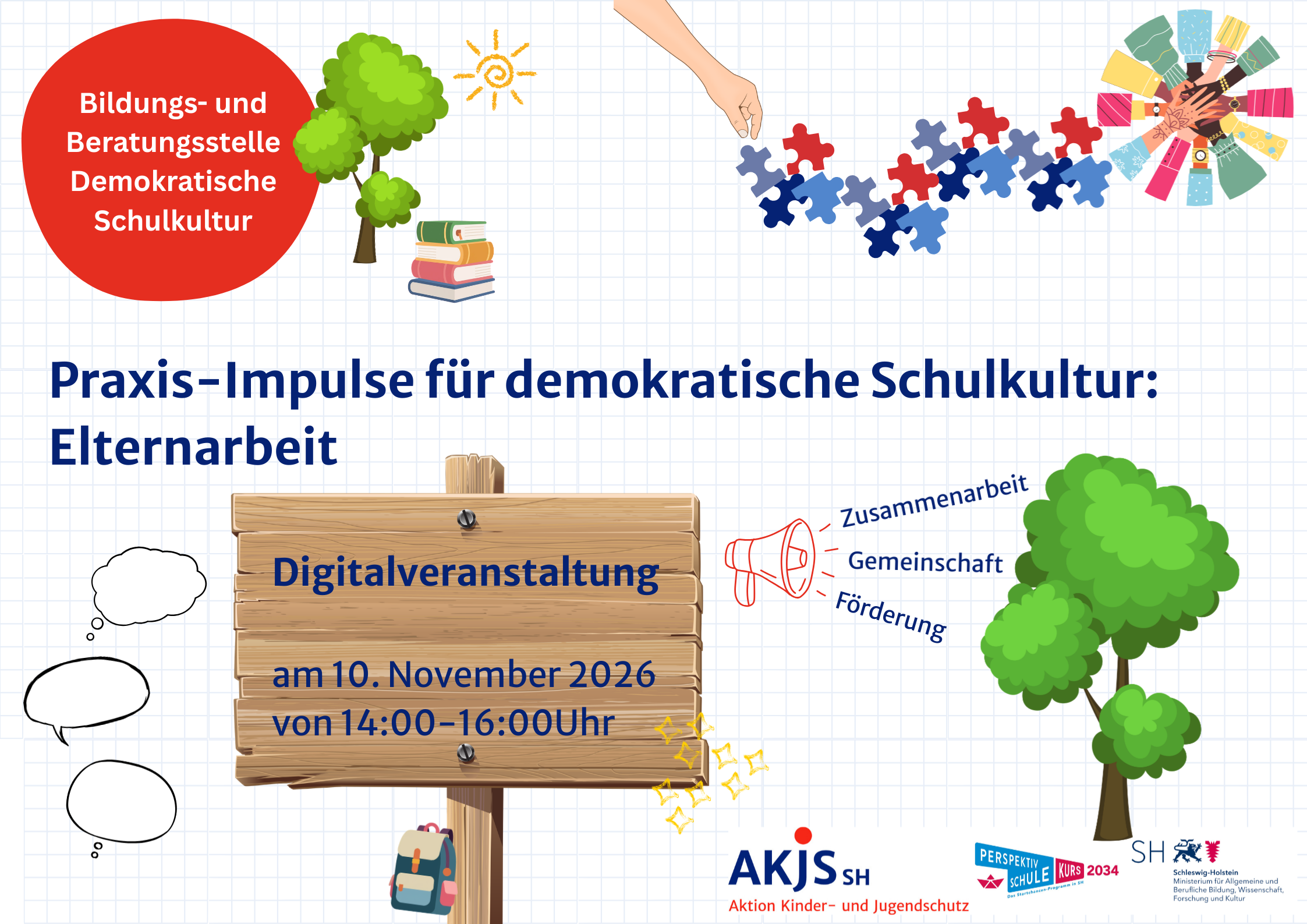Save the Date: Praxis-Impulse für demokratische Schulkultur: Elternarbeit